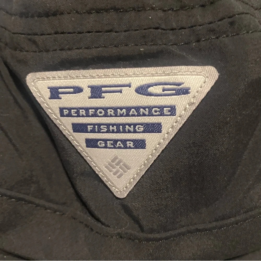 Columbia Black PFG Bucket Hat with Patch Logo